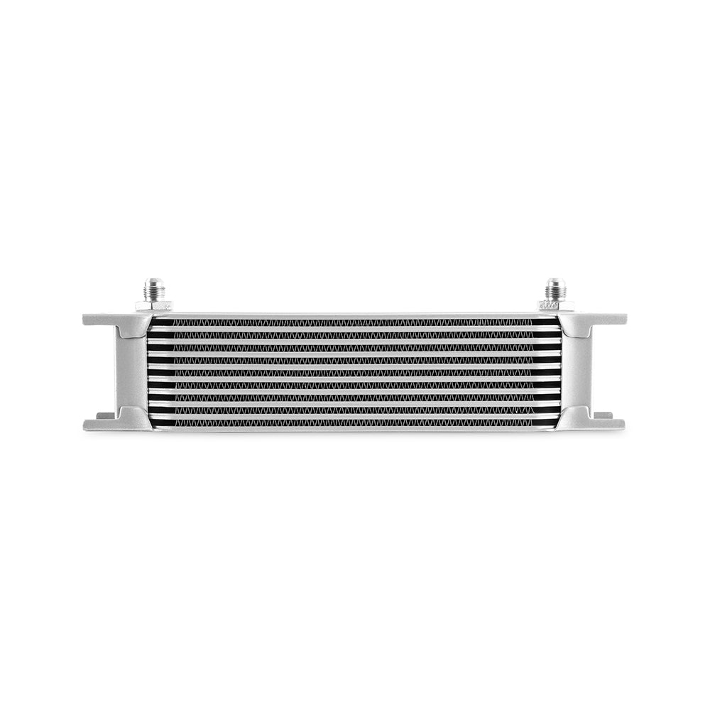 Mishimoto Universal -6AN 10 Row Oil Cooler - Silver - MMOC-10-6SL by Mishimoto - angle view