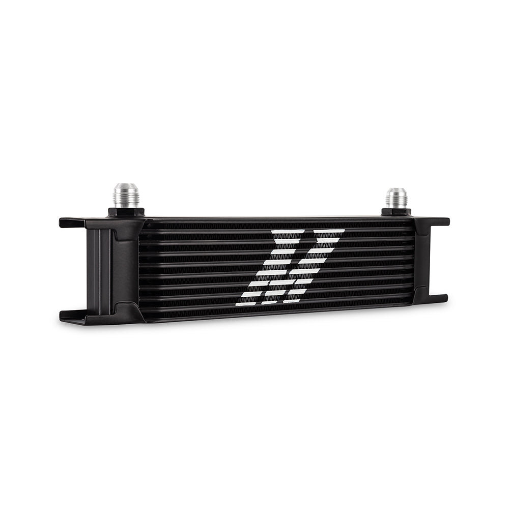 Mishimoto Universal -8AN 10 Row Oil Cooler - Black - MMOC-10-8BK by Mishimoto - detail view
