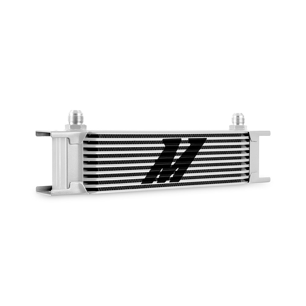 Mishimoto Universal -8AN 10 Row Oil Cooler - Silver - MMOC-10-8SL by Mishimoto - detail view