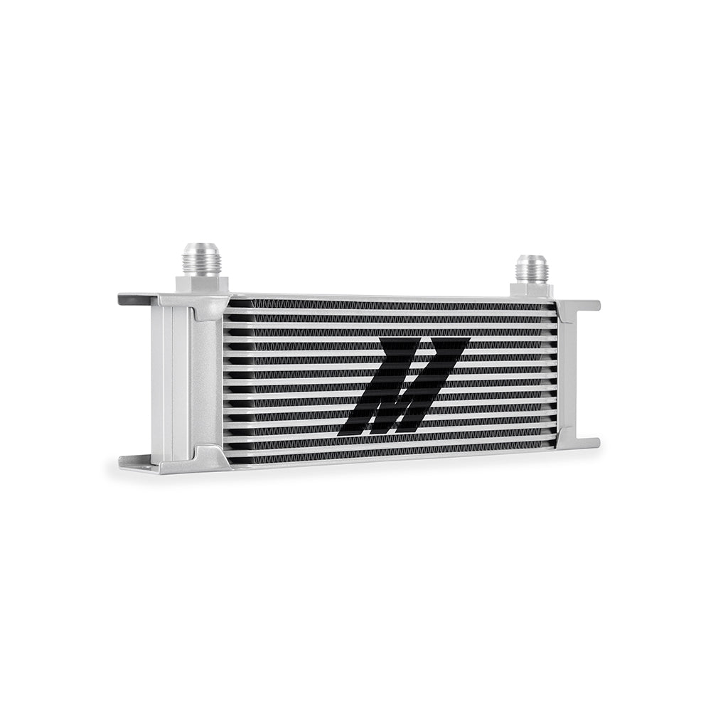 Mishimoto Universal 13-Row Oil Cooler Silver - MMOC-13SL by Mishimoto - angle view