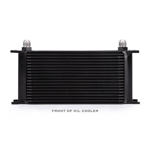 Mishimoto Universal 19 Row Oil Cooler **CORE ONLY** - MMOC-19 for 2018-2021 Ford Mustang - installed view