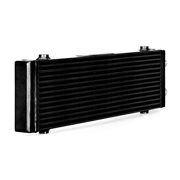 Mishimoto Universal Large Bar and Plate Dual Pass Black Oil Cooler - MMOC-DP-LBK for 2018-2021 Ford Mustang - front view