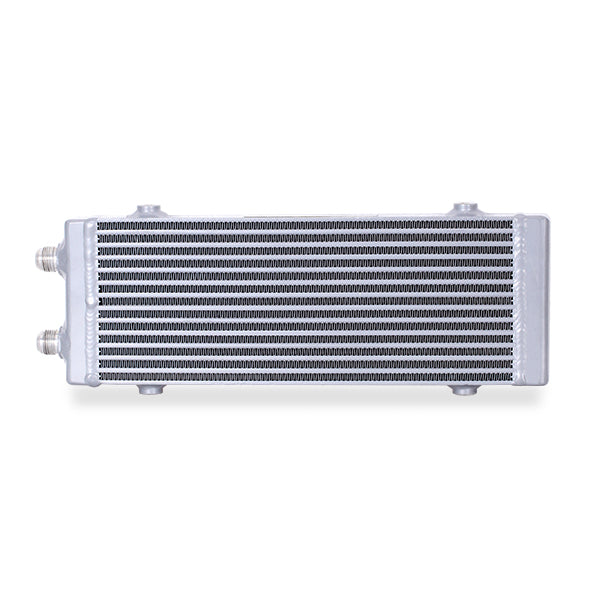 Mishimoto Universal Medium Bar and Plate Dual Pass Silver Oil Cooler - MMOC-DP-MSL for 2018-2021 Ford Mustang - installed vie