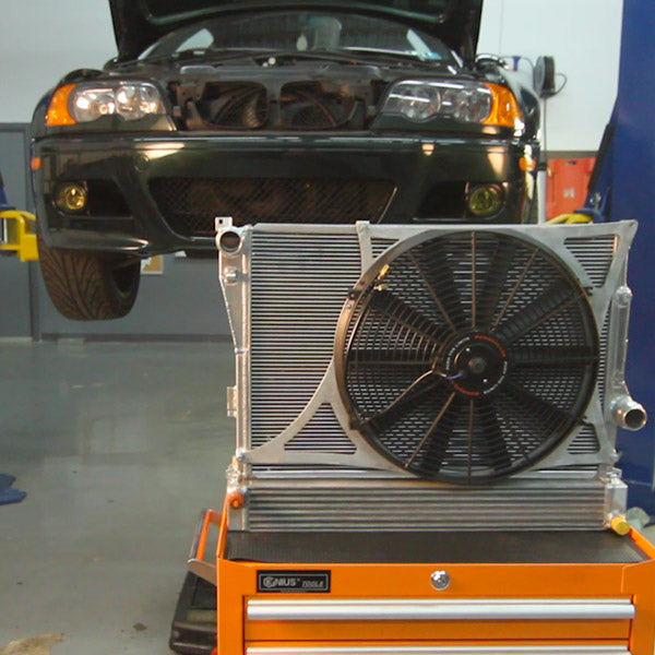 Mishimoto BMW E46 M3 Oil Cooler Kit - MMOC-E46-01 for 1999-2006 BMW 3 Series - angle view