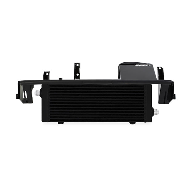 Mishimoto 2016+ Ford Focus RS Thermostatic Oil Cooler Kit - Black - MMOC-RS-16TBK for 2018-2021 Ford Mustang - angle view