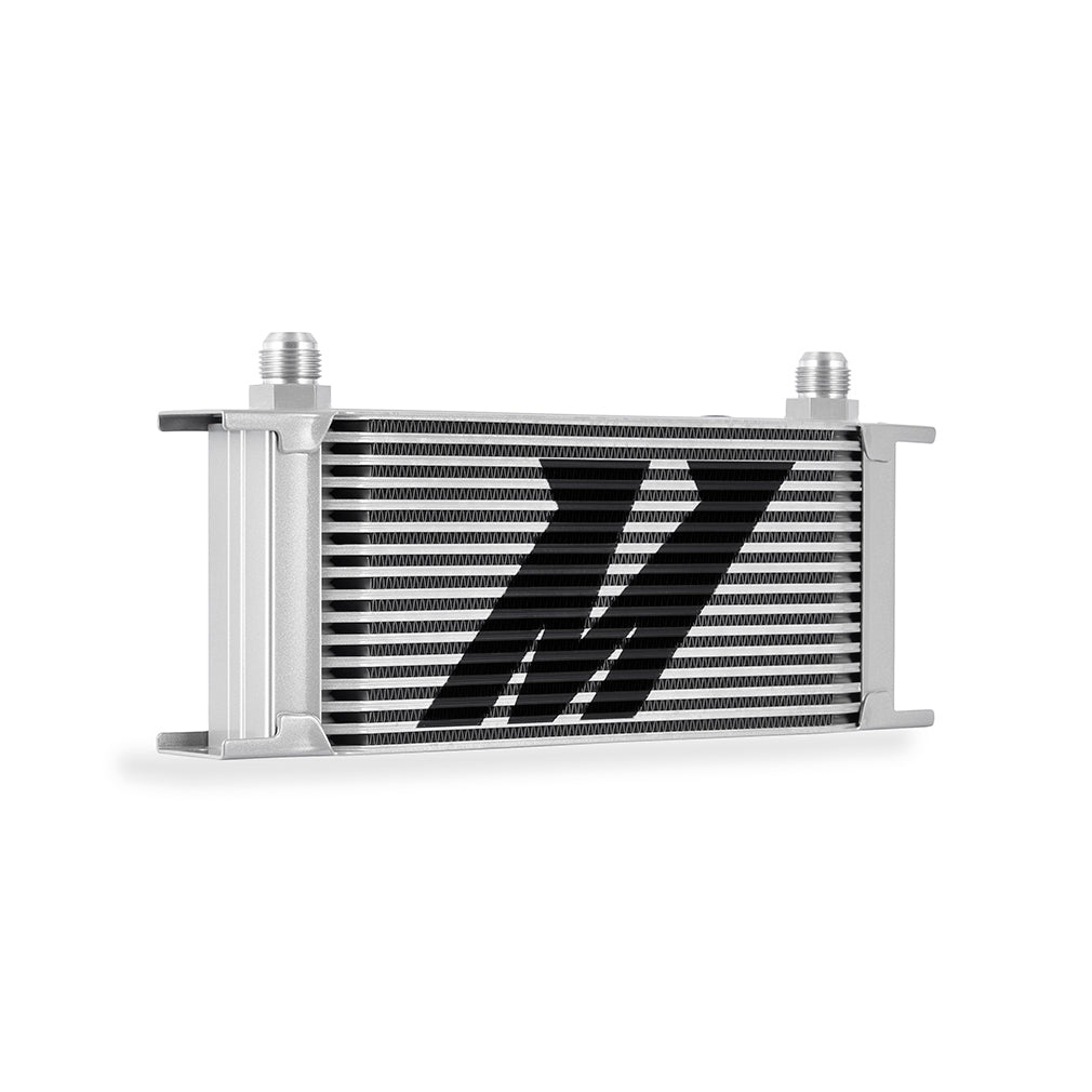 Mishimoto Universal Thermostatic Oil Cooler Kit 16-Row Silver - MMOC-U16TSL by Mishimoto - detail view
