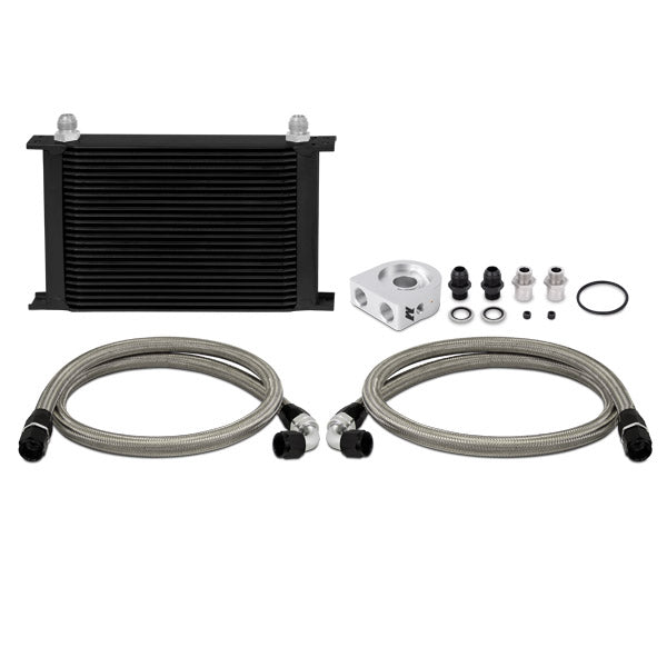 Mishimoto Universal 19 Row Oil Cooler Kit - Black - MMOC-ULBK