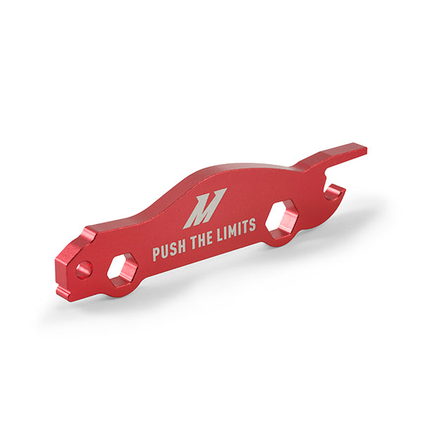 Mishimoto Honda Hoonigan Oil Filler Cap - Red - MMOFC-HN-HOONRD for 1988-2001 Honda Prelude - rear view