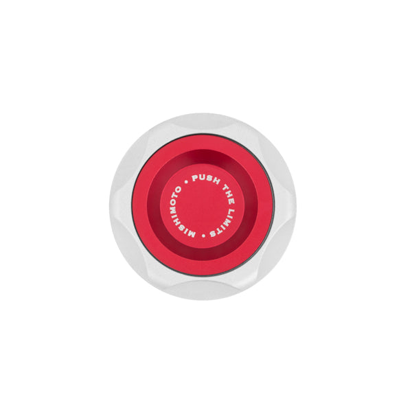 Mishimoto Mazda Oil FIller Cap - Red - MMOFC-MAZ-RD for 2006-2013 Hyundai Sonata - angle view