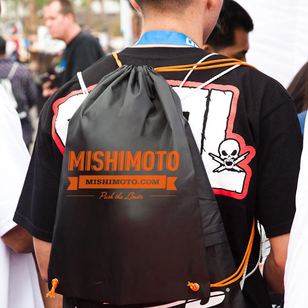 Mishimoto Drawstring Bag - MMPRO-BAG-MMOJBK by Mishimoto - angle view