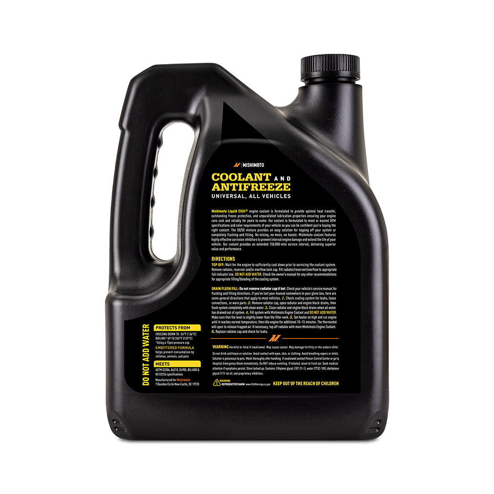 Mishimoto Liquid Chill EG Coolant, Universal, Yellow - MMRA-LC-EG-YW for 1992-1995 Honda Civic - angle view