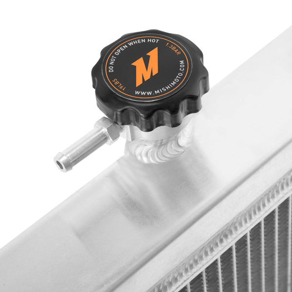 Mishimoto 03-06 Nissan 350Z Manual Aluminum Radiator - MMRAD-350Z-03 for 2003-2006 Nissan 350Z - installed view