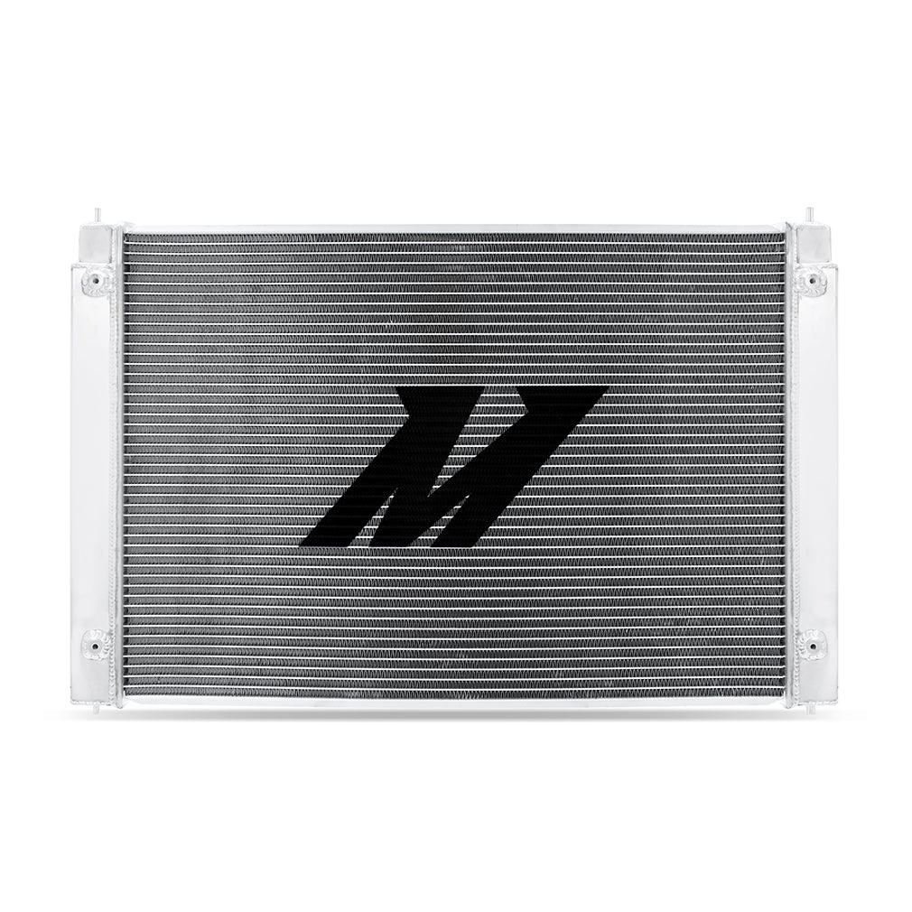 Mishimoto 09-20 Nissan 370Z Aluminum Radiator (AC Removal) - MMRAD-370Z-09TR for 2009-2020 Nissan 370Z - angle view