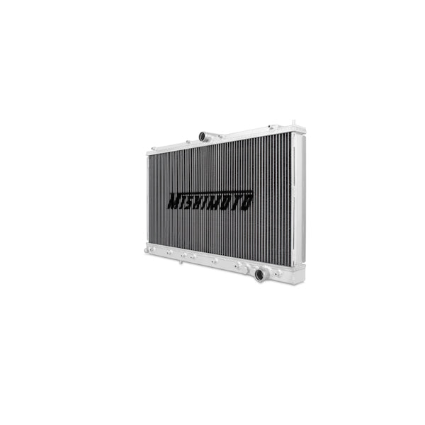 Mishimoto 91-99 Mitsubishi 3000GT Turbo Manual Aluminum Radiator - MMRAD-3KGT-91 for 1991-1996 Dodge Stealth - installed view