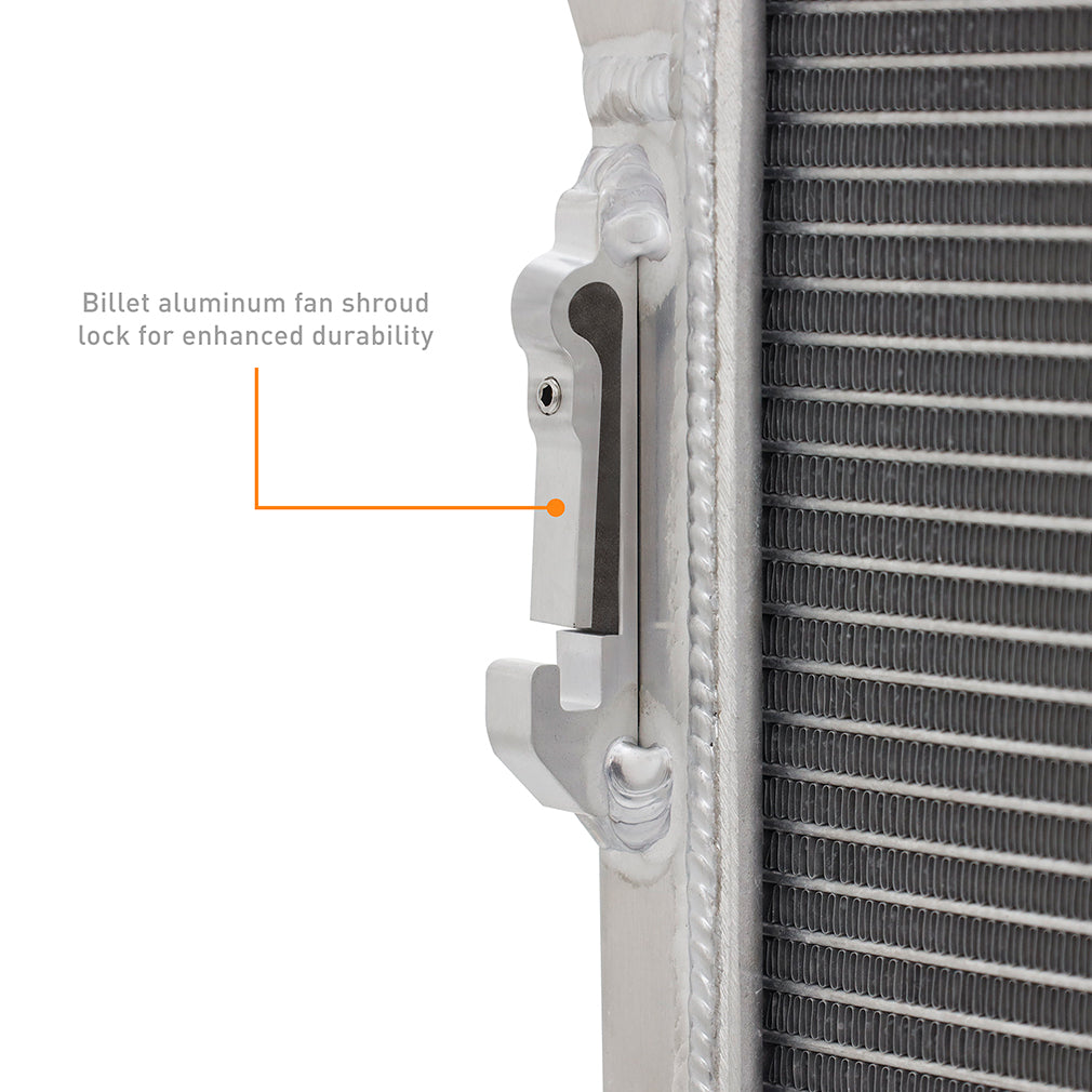 Mishimoto 03-10 Porsche Cayenne Performance Aluminum Radiator - MMRAD-CAY-03 for 2007-2015 Audi Q7 - close-up