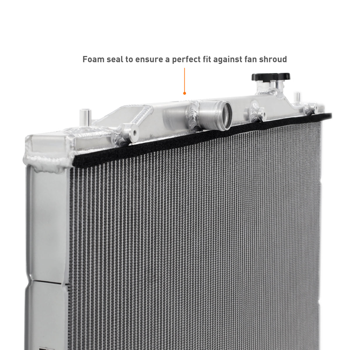 Mishimoto 2022+ Honda Civic 1.5T Performance Aluminum Radiator - MMRAD-CIV-22 for 2022-2025 Honda Civic - side view