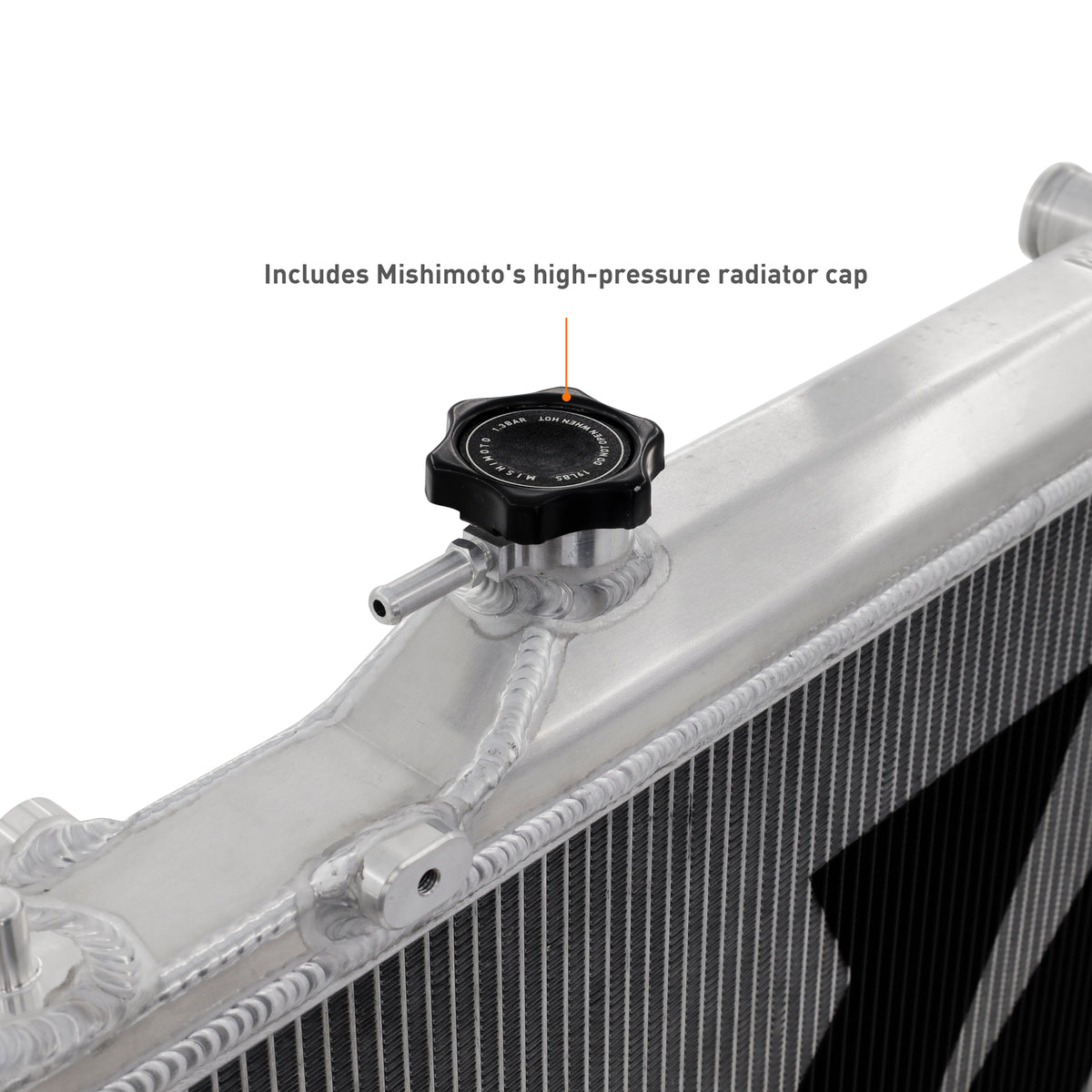 Mishimoto 2022+ Honda Civic 1.5T Performance Aluminum Radiator - MMRAD-CIV-22 for 2022-2025 Honda Civic - angle view
