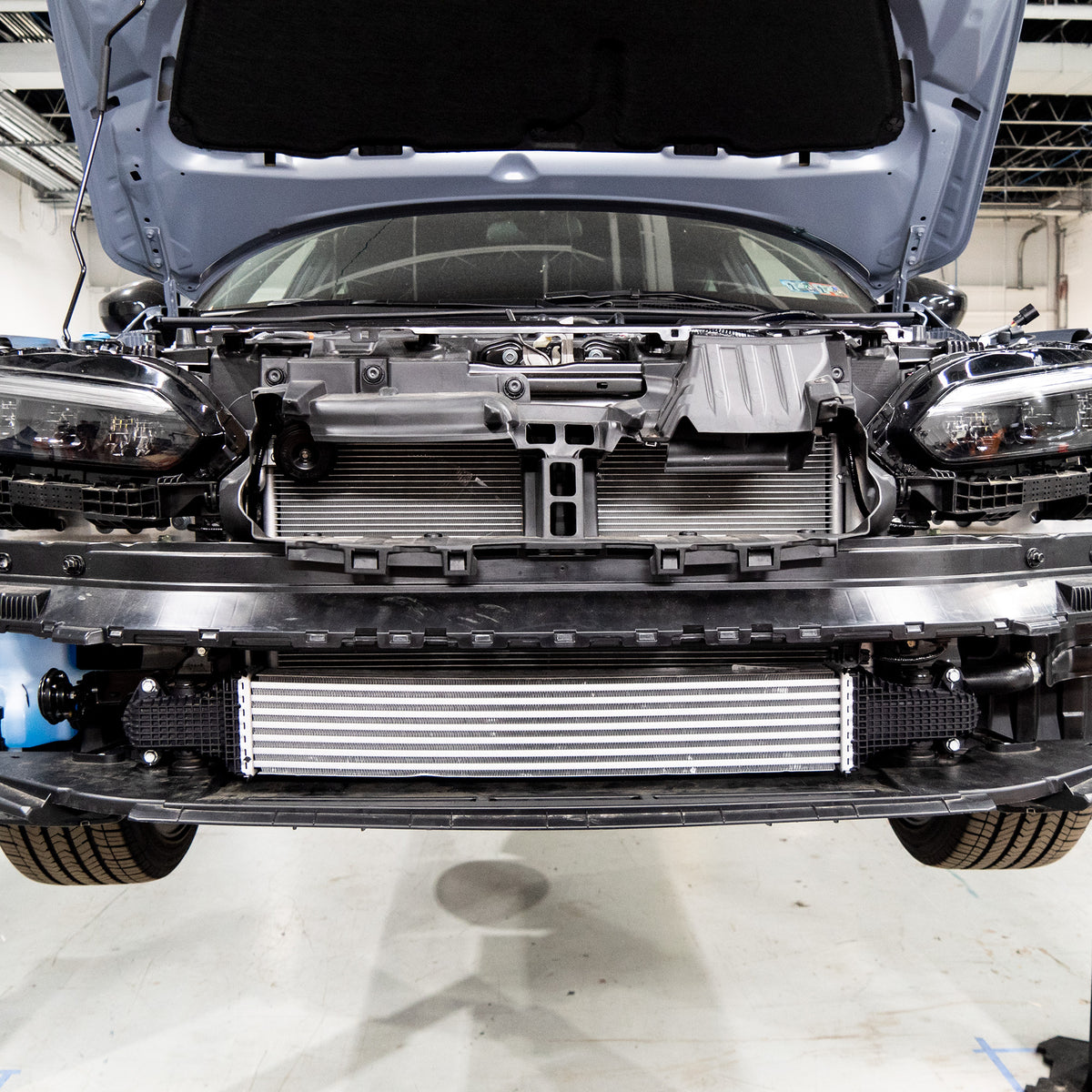 Mishimoto 2022+ Honda Civic 1.5T Performance Aluminum Radiator - MMRAD-CIV-22 for 2022-2025 Honda Civic - rear view