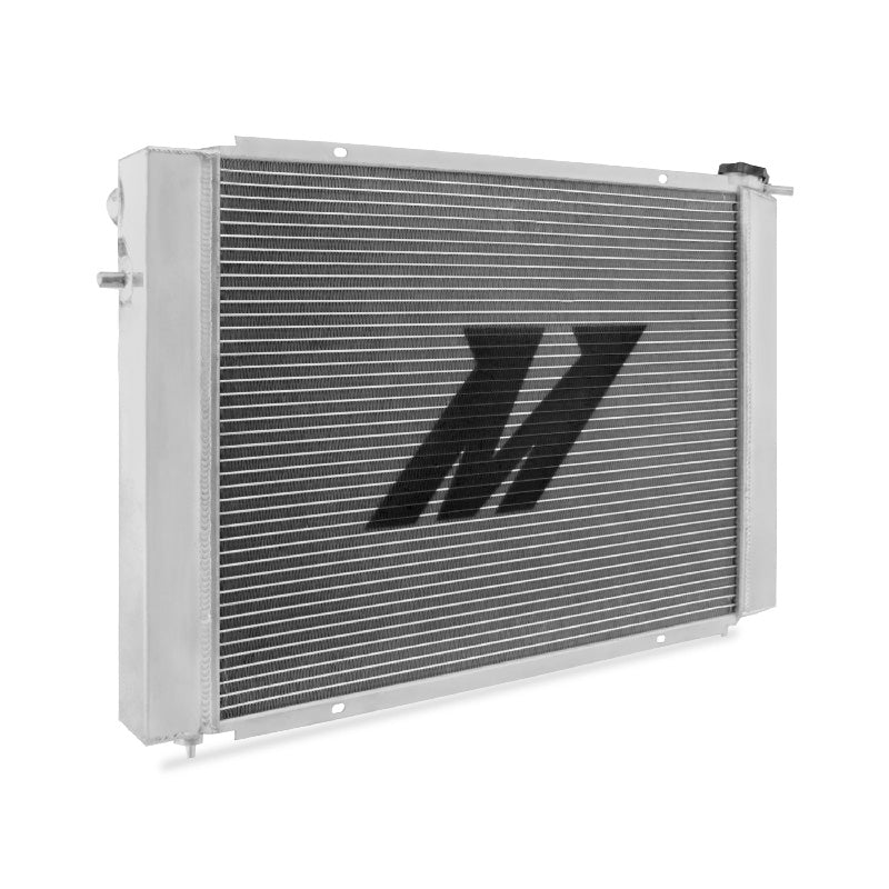 Mishimoto 86-95 Holden Commodore VP/VR/VS V8 5.0L Aluminum Radiator - MMRAD-CMDRV8-86 for 1986-1995 Holden VP - angle view