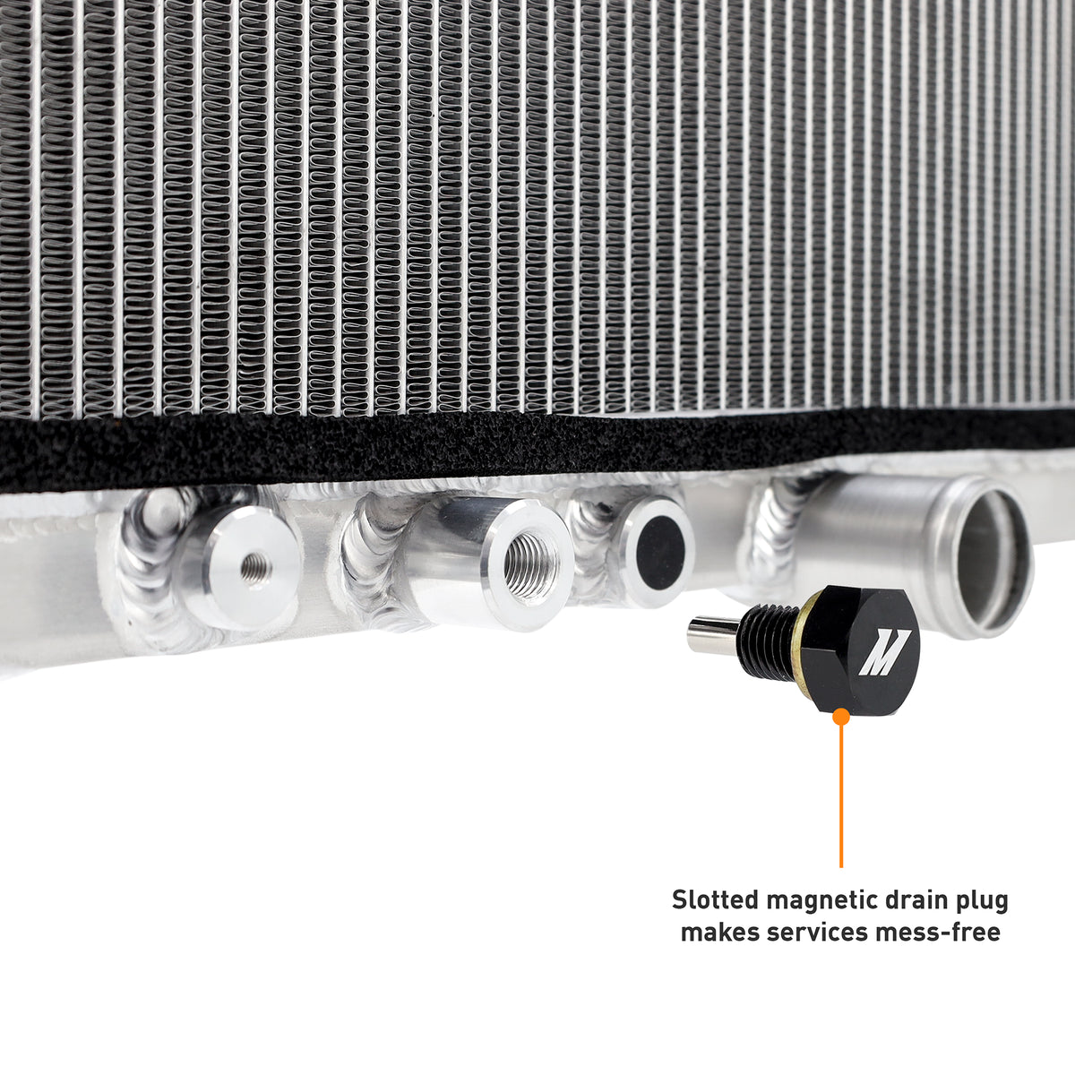 Mishimoto 2023+ Honda Civic Type-R Performance Aluminum Radiator - MMRAD-CTR-23 for 2023-2025 Honda Civic Type R - close-up