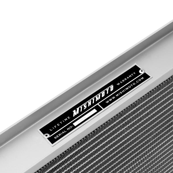 Mishimoto Universal Dual Pass Race Radiator 27x19x3 Inches Aluminum Radiator - MMRAD-DBP-26 by Mishimoto - rear view