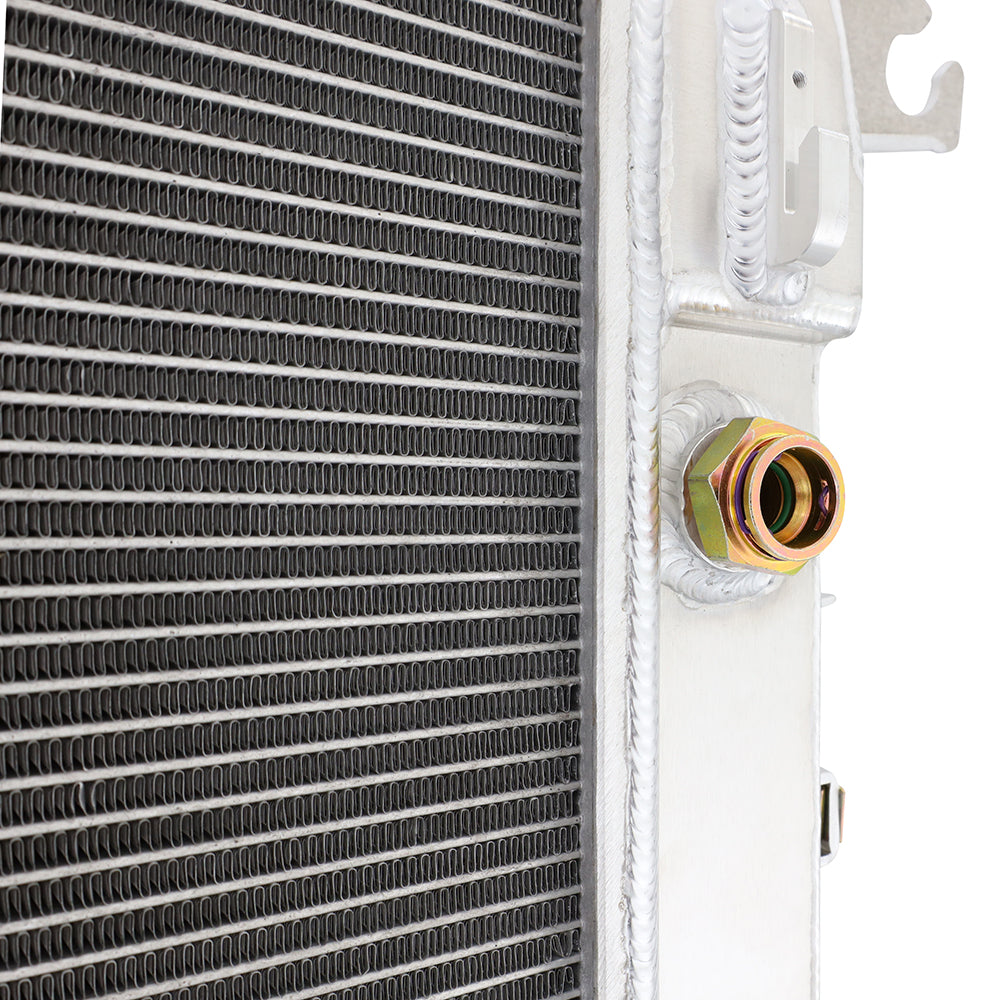 Mishimoto 17-19 Chevrolet/GMC 6.6 L5p Duramax Radiator - MMRAD-DMAX-17 for 2017-2019 Chevrolet Silverado 2500 - close-up