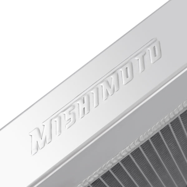 Mishimoto 87-91 BMW E30 M3 Manual Aluminum Radiator - MMRAD-E30-82 for 1984-1993 BMW 3 Series - angle view