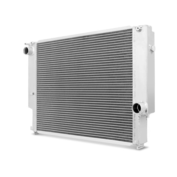 Mishimoto 92-99 BMW E36 Manual Aluminum Radiator - MMRAD-E36-92 for 1984-1999 BMW 3 Series - installed view