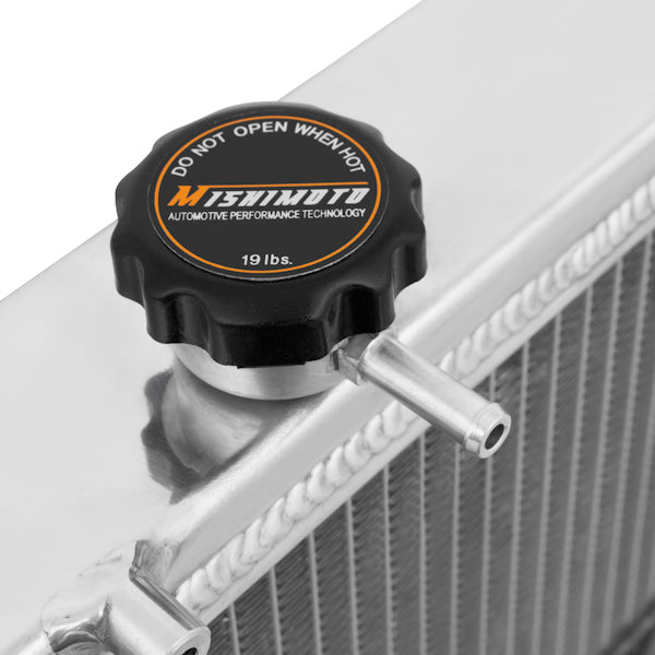Mishimoto Mitsubishi Lancer Evo IV-VI Manual Aluminum Radiator - MMRAD-EVO-456 by Mishimoto - installed view