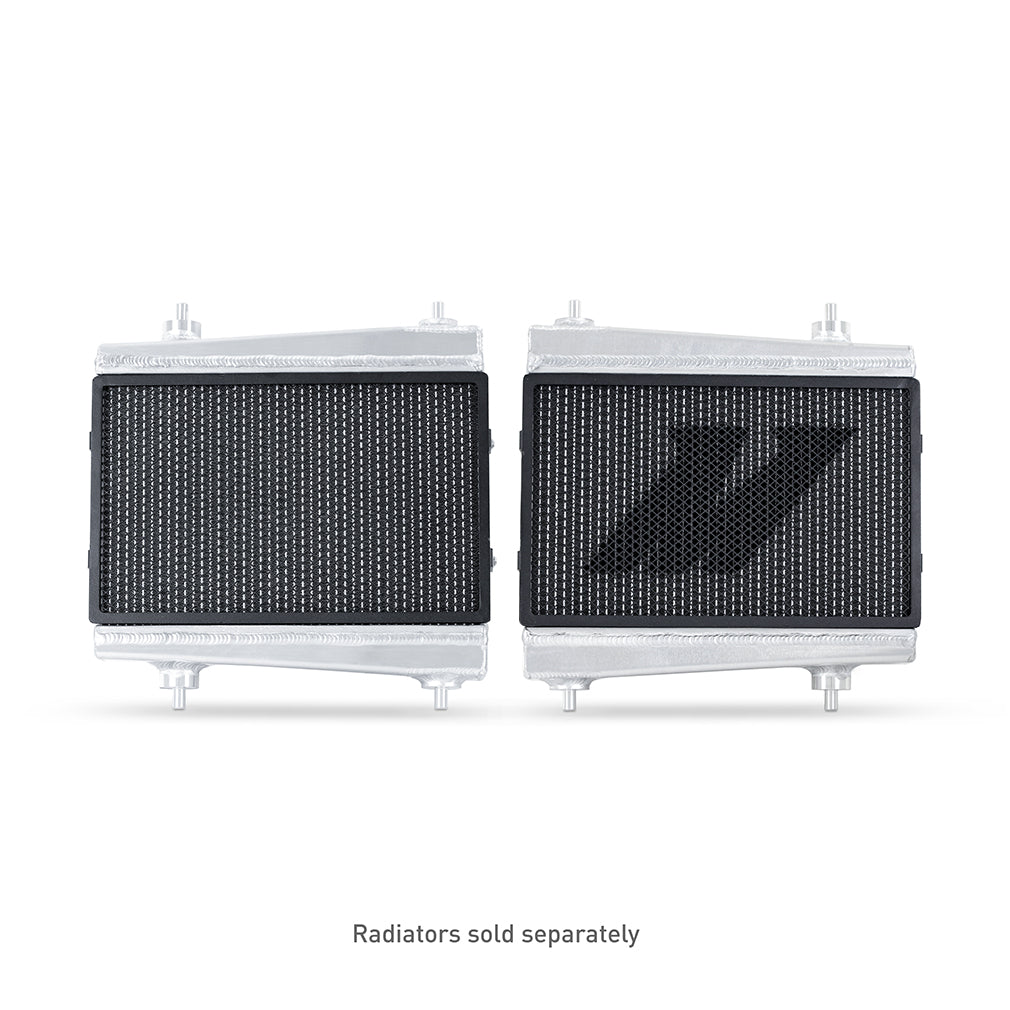 Mishimoto 2021+ BMW G8X M2/M3/M4 Auxiliary Radiator Rock Guards - MMRAD-G80-21ARG for 2021-2025 BMW M3 - angle view