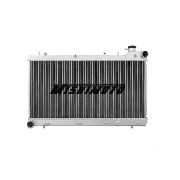 Mishimoto 93-98 Subaru Impreza GC8 2.2L Manual Aluminum Radiator - MMRAD-GC8-93 for 1993-1998 Subaru Impreza - installed view