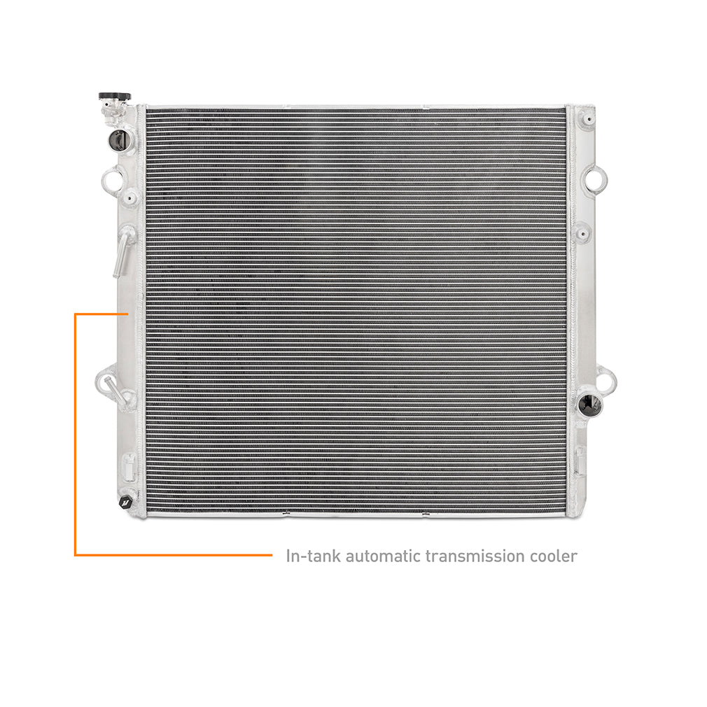 Mishimoto 10-23 Lexus GX460 4.6L Performance Aluminum Radiator - MMRAD-GX460-10 for 2010-2023 Lexus GX - detail view