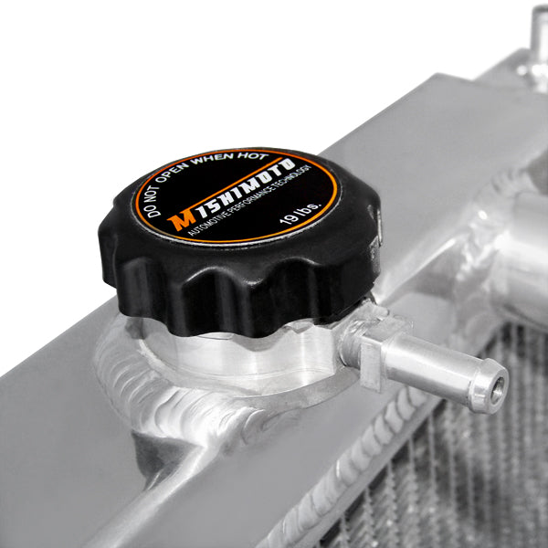 Mishimoto 94-01 Acura Integra Manual Aluminum Radiator - MMRAD-INT-94 for 1994-2001 Acura Integra - side view