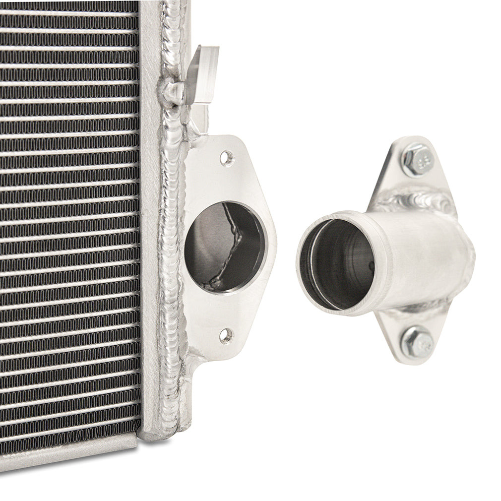 Mishimoto 2018+ Jeep Wrangler JL Performance Aluminum Radiator - MMRAD-JL-18 for 2018-2026 Jeep Wrangler - installed view