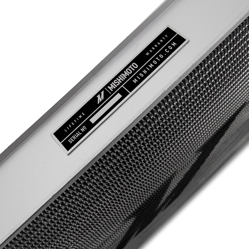 Mishimoto 2018+ Jeep Wrangler JL Performance Aluminum Radiator - MMRAD-JL-18 for 2018-2026 Jeep Wrangler - side view
