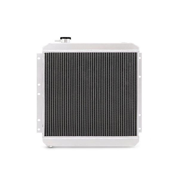 Mishimoto 58-84 Toyota Land Cruiser FJ40 Aluminum Radiator - MMRAD-LCR-58X for 1975-1984 Toyota Land Cruiser - installed view