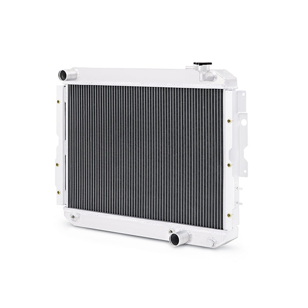 Mishimoto 81-90 Toyota Land Cruiser FJ60 Aluminum Radiator - MMRAD-LCR-81X for 1981-1990 Toyota Land Cruiser - angle view