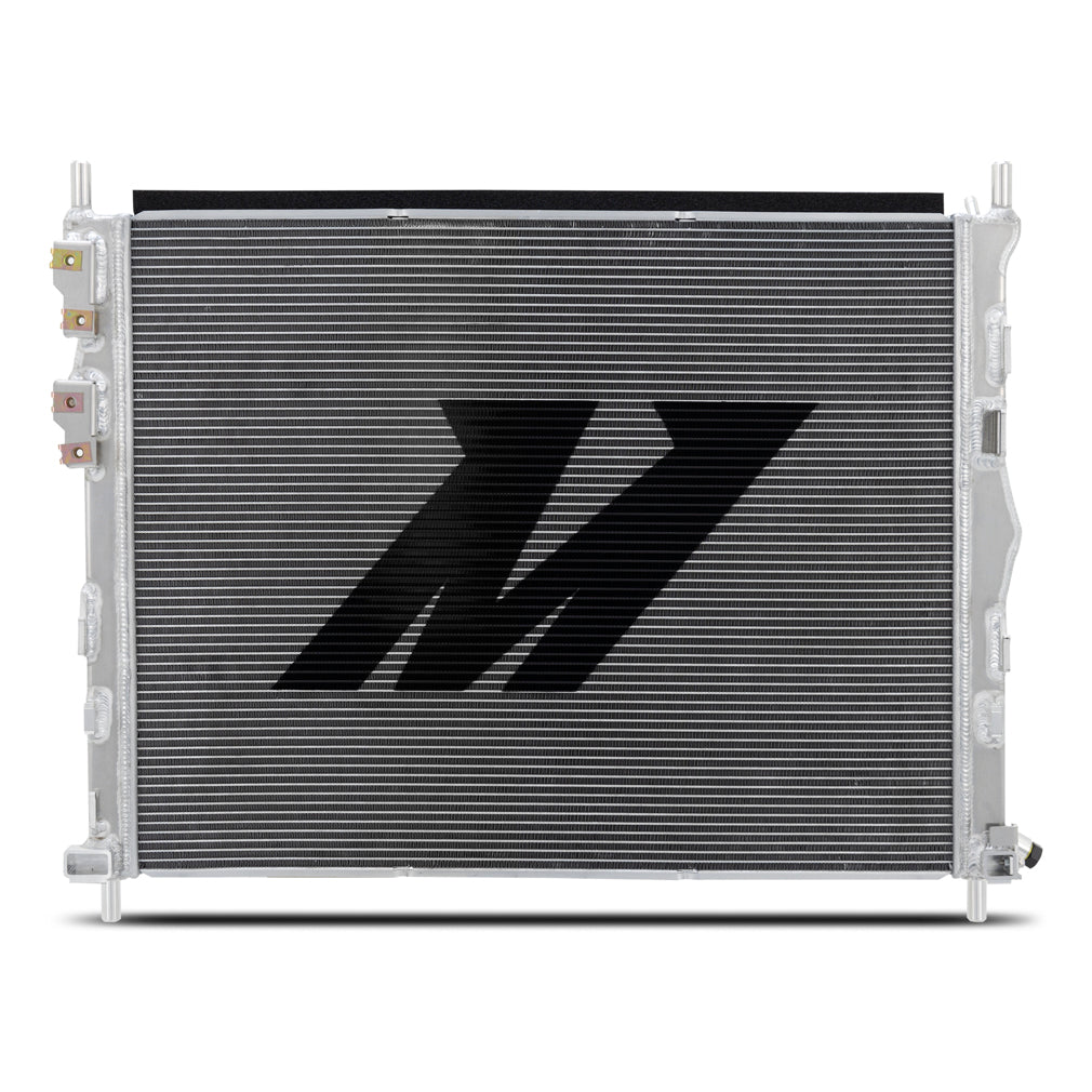 Mishimoto 2024+ Ford Mustang V8/2.3L Performance Aluminum Radiator - MMRAD-MUS-24 for 2024-2026 Ford Mustang - package conten