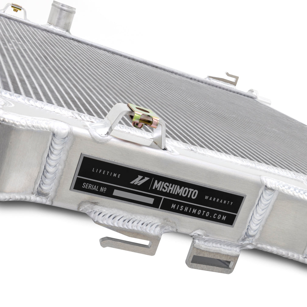 Mishimoto 2024+ Ford Mustang V8/2.3L Performance Aluminum Radiator - MMRAD-MUS-24 for 2024-2026 Ford Mustang - close-up
