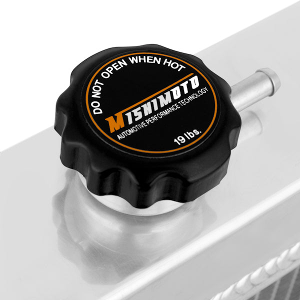 Mishimoto 64-66 Ford Mustang w/ 289 V8 Manual Aluminum Radiator - MMRAD-MUS-64 for 1964-1966 Ford Mustang - installed view