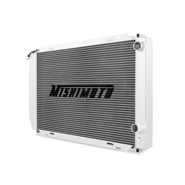 Mishimoto 79-93 Ford Mustang Manual Aluminum Radiator - MMRAD-MUS-79 for 1980-1993 Ford Mustang - detail view