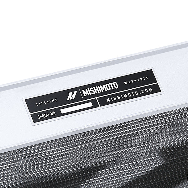 Mishimoto 2015+ Ford Mustang EcoBoost Performance Aluminum Radiator - MMRAD-MUS4-15 for 2015-2021 Ford Mustang - angle view