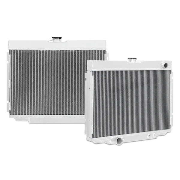 Mishimoto 68-70 Ford Mustang Big Block X-Line Aluminum Radiator - MMRAD-MUSHD-67X for 1968-1970 Ford Mustang - angle view