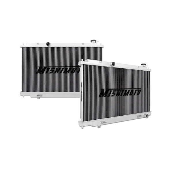 Mishimoto 04-08 Nissan Maxima Manual Aluminum Radiator - MMRAD-NIS-08 for 2004-2008 Nissan Maxima - angle view