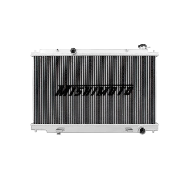 Mishimoto 04-08 Nissan Maxima Manual Aluminum Radiator - MMRAD-NIS-08 for 2004-2008 Nissan Maxima - installed view
