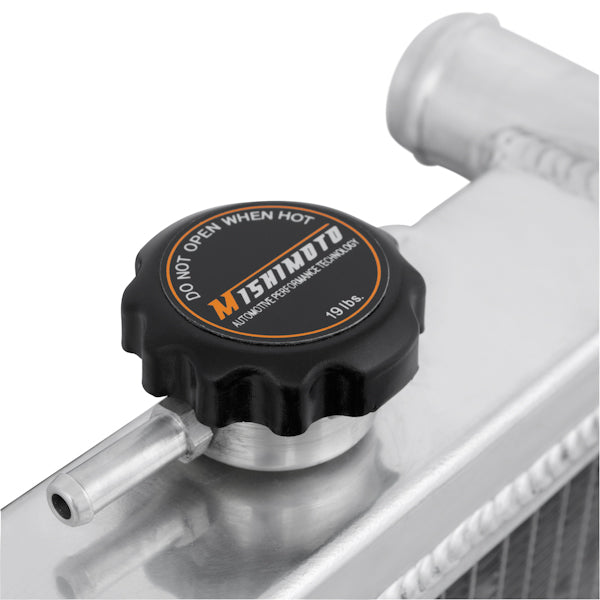 Mishimoto 97-01 Honda Prelude Manual Aluminum Radiator - MMRAD-PRE-97 for 1997-2001 Honda Prelude - angle view