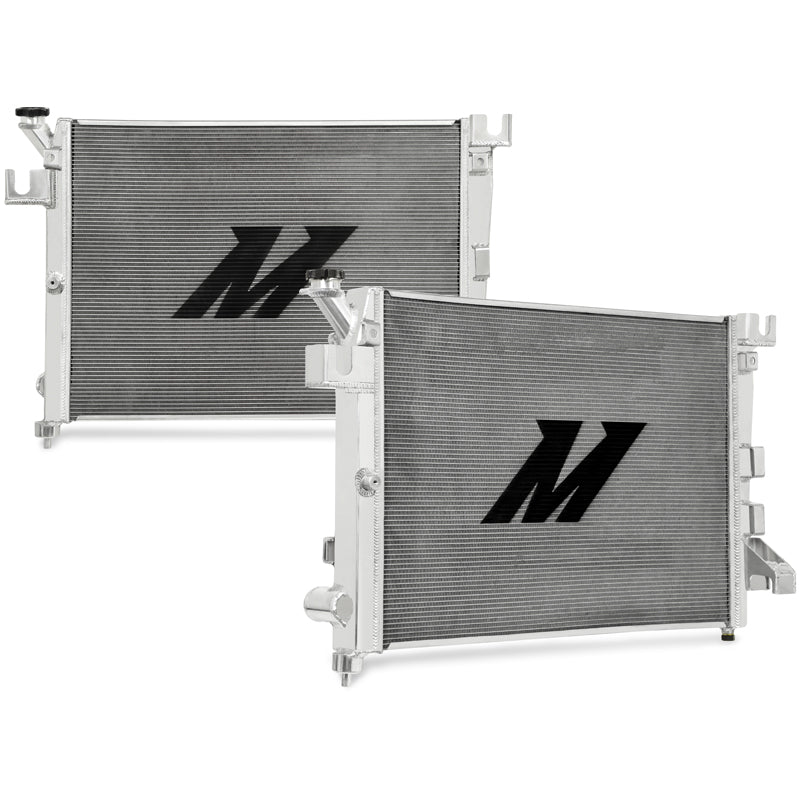 Mishimoto 04-08 Dodge Ram 5.7L HEMI V8 Aluminum Performance Radiator - MMRAD-RAM-04 for 2003-2008 Dodge Ram 1500 - angle view