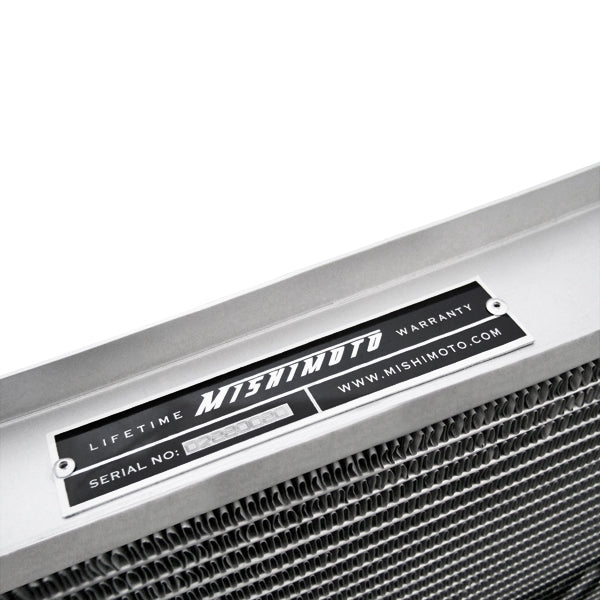 Mishimoto 93-95 Mazda RX7 w/ LS Engine Swap Manual Aluminum Radiator - MMRAD-RX-LS for 1993-1995 Mazda RX 7 - rear view