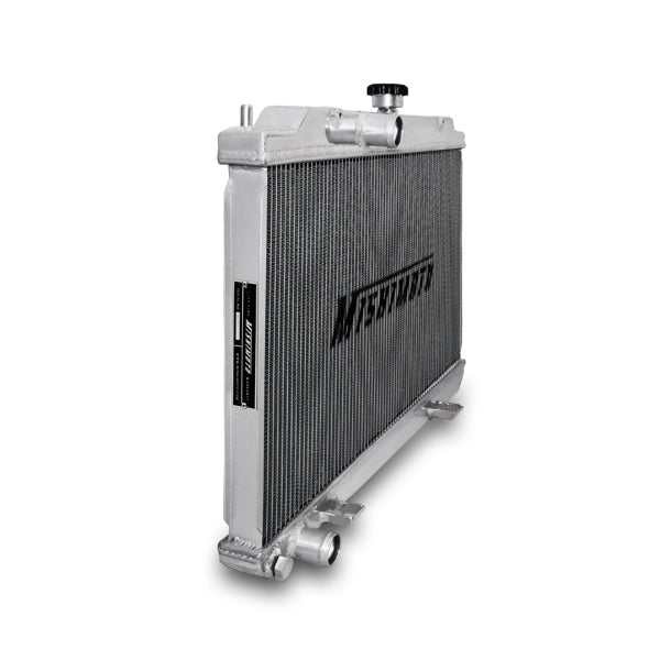 Mishimoto 00-05 Nissan Sentra SE-R Vspec Manual Aluminum Radiator - MMRAD-SEN-00 for 2002-2009 Nissan Sentra - angle view