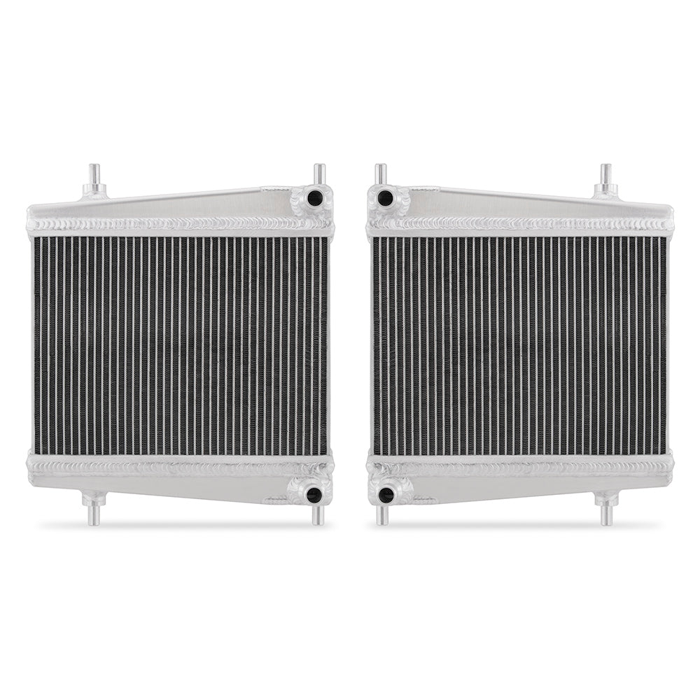 Mishimoto 2020+ Toyota Supra Aluminum Auxiliary Radiators - MMRAD-SUP-20A for 2020-2025 BMW 3 Series - angle view